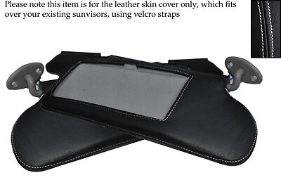 WHITE STITCHING FITS TOYOTA CELICA GT4 90-93 2X SUN VISORS LEATHER COVERS ONLY