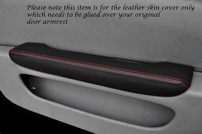 RED STITCH FITS TOYOTA LEXUS SOARER 90-00 2X DOOR PAD ARMREST LEATHER COVERS
