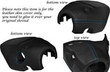 BLUE STITCH FITS VAUXHALL OPEL VX220 VX 220 00-05 STEERING WHEEL SHROUD COVER