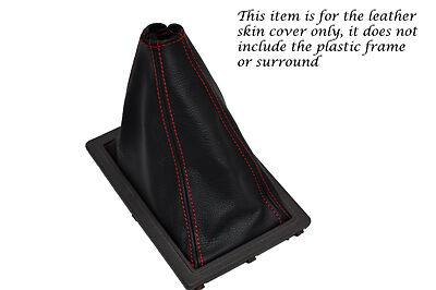 RED STITCHING FITS NISSAN BLUEBIRD REAL LEATHER GEAR GAITER CUSTOM NEW