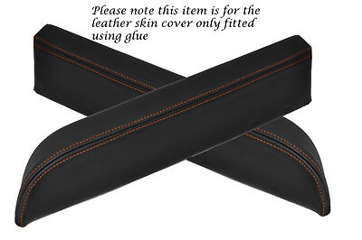 ORANGE STITCH FITS NISSAN 350Z FAIRLADY 03-06 2X DOOR ARMREST LEATHER COVERS