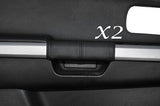 BLACK STITCH FITS SUZUKI GRAND VITARA 05-12 FRONT 2X DOOR HANDLE LEATHER COVERS