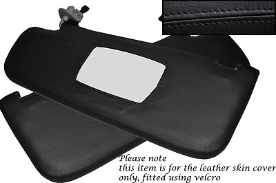 BLACK STITCHING FITS ALFA ROMEO 159 05-11 2X SUN VISORS LEATHER COVER ONLY