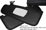 BLACK STITCHING FITS ALFA ROMEO 159 05-11 2X SUN VISORS LEATHER COVER ONLY