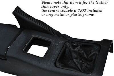 BLACK STITCHING FITS SUZUKI CAPPUCCINO 91-95 LEATHER GEAR & HANDBRAKE GAITER