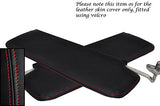 RED STITCH FITS LOTUS ELAN PLUS 2  2X SUN VISORS LEATHER COVERS ONLY CUSTOM NEW