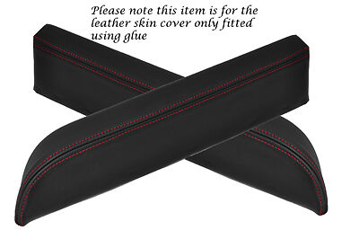 RED STITCH FITS NISSAN 350Z FAIRLADY 03-06 2X DOOR ARMREST LEATHER COVERS
