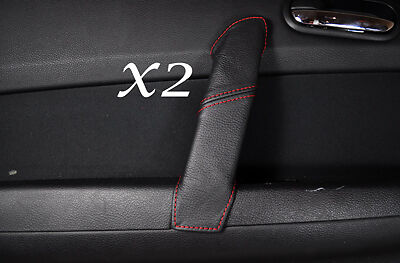 RED STITCHING FITS MAZDA 6 2008-2012 REAR 2X DOOR HANDLE LEATHER COVER