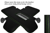 GREEN STITCHING FITS FORD FOCUS MK1 MK2 98-04 2X SUN VISORS LEATHER COVER ONLY