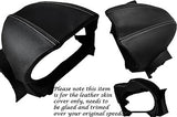 WHITE STITCHING FITS LOTUS ELISE 2008-2013 SPEEDO GAUGE HOOD LEATHER COVER ONLY