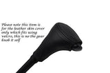 BLACK STITCH FITS FORD FIESTA MK5 1995-2001 AUTO AUTOMATIC KNOB LEATHER COVER