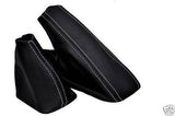 GREY STITCH FITS BMW E60 E61 AUTO AUTOMATIC 2003-2010 GEAR HANDBRAKE GAITER