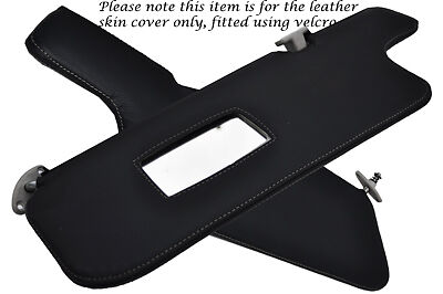 GREY STITCH FITS BMW 3 SERIES E30 84-92 2X SUN VISORS LEATHER COVERS ONLY