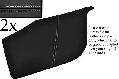 GREY STITCHING FITS SCANIA 4 SERIES 2 X DOOR CARD TRIM LEATHER COVERS ONLY