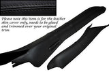 BLACK STITCH FITS CORVETTE C5 97-04 2X A PILLAR DOOR TRIM LEATHER SKIN COVER