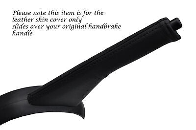BLACK STITCHING FITS SUZUKI IGNIS 03-06 LEATHER HANDBRAKE GAITER ONLY CUSTOM NEW