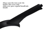 BLACK STITCHING FITS SUZUKI IGNIS 03-06 LEATHER HANDBRAKE GAITER ONLY CUSTOM NEW