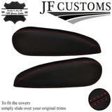 D RED STITCH ITALIAN LEATHER 2X SEAT ARMREST COVER FOR CITROEN C4 PICASSO 06-13