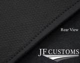 D GREY DIAMOND STITCH VINYL 2X TAILORED FLOOR CARPET FOR SMART FORTWO 453 14-21
