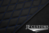 BLUE DIAMOND STITCH VINYL 4X TAILORED FLOOR CARPETS FOR SUZUKI SPLASH 08-14