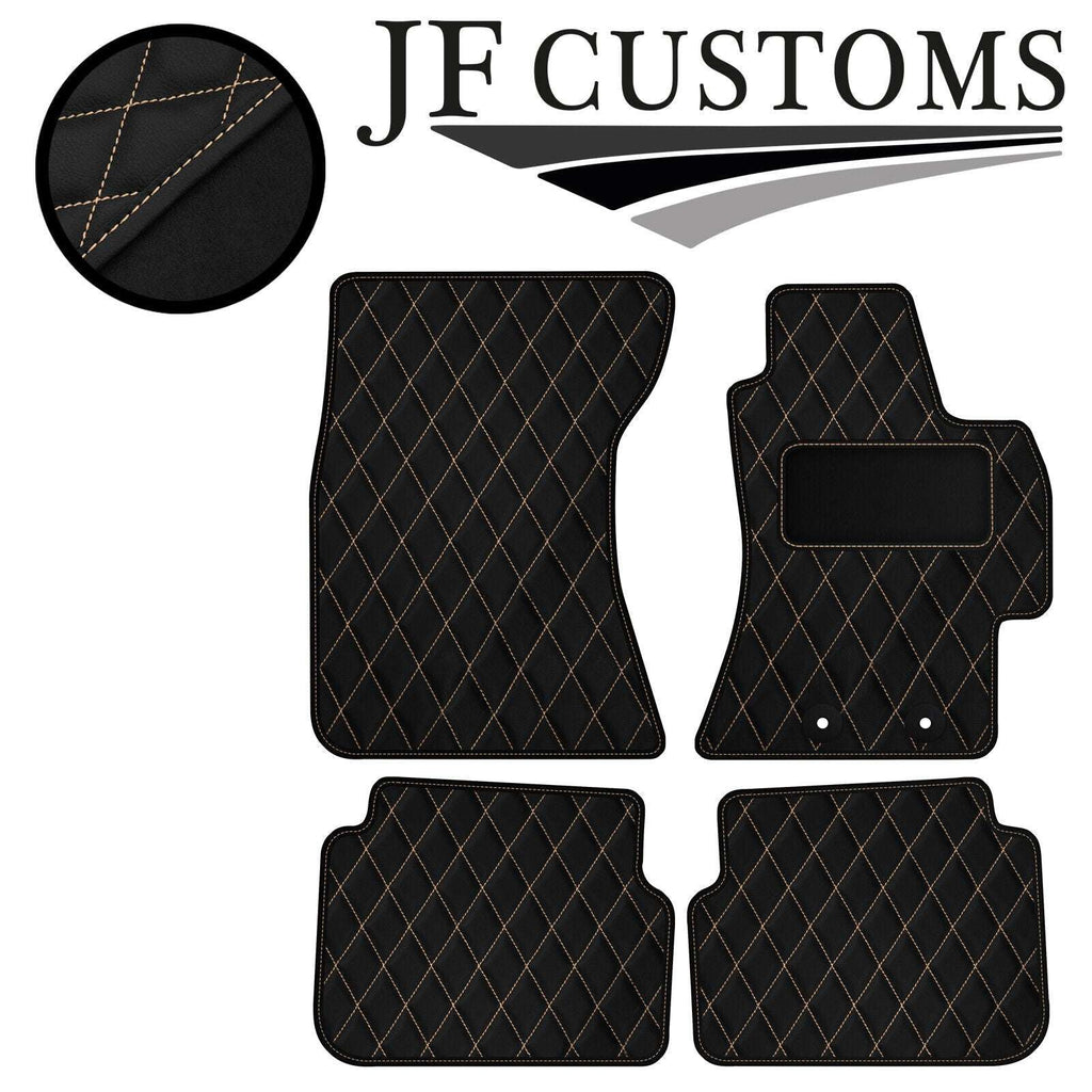 CREAM DIAMOND VINYL 4X TAILORED FLOOR CARPET FOR SUBARU IMPREZA 07-11 5DR JF1