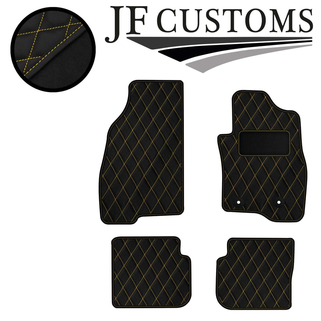 YELLOW DIAMOND VINYL 4X TAILORED FLOOR CARPETS FOR FIAT PUNTO EVO 10-12 JF1