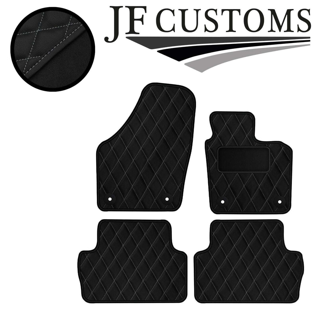 GREY DIAMOND VINYL 4X TAILORED FLOOR CARPET FOR SEAT ALHAMBRA MK2 10-20 JF1