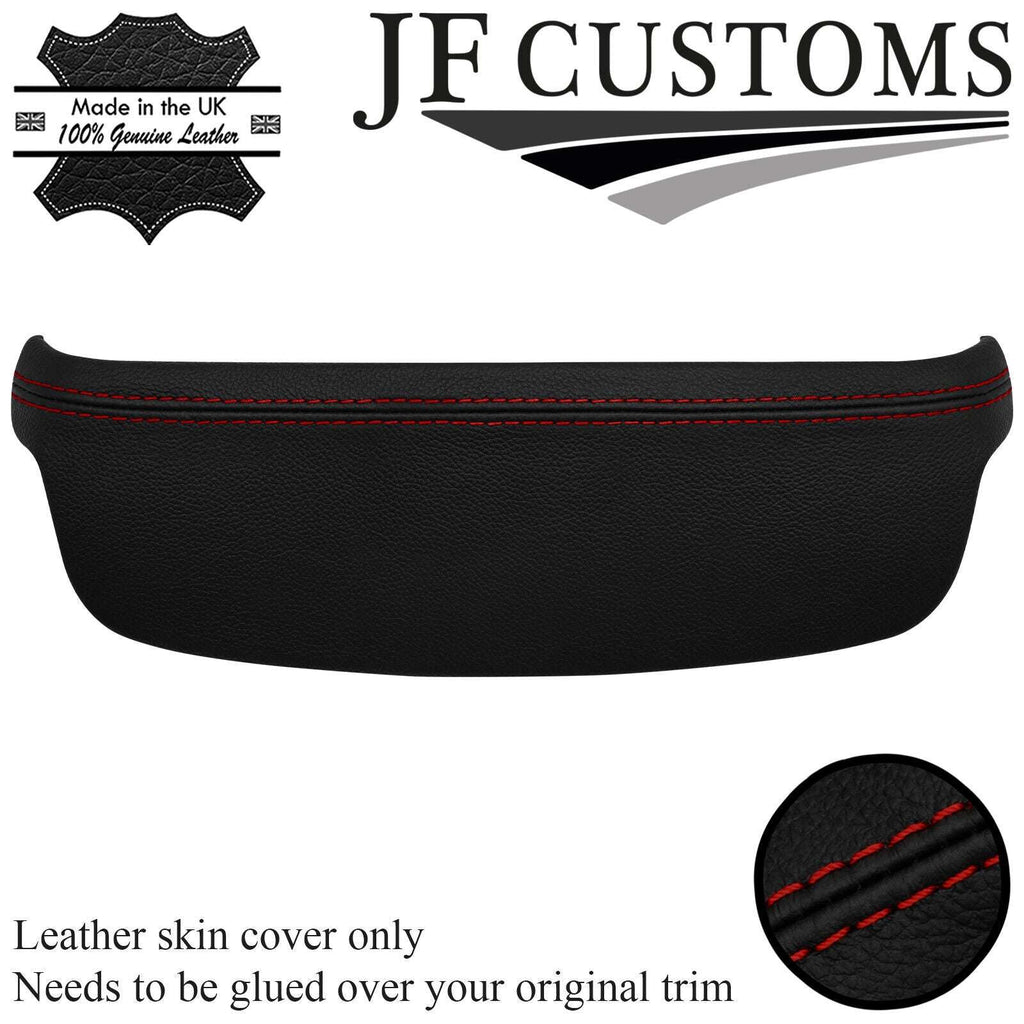 D RED STITCH ITALIAN LEATHER REAR WINDOW LIGHT TRIM COVER FOR BMW E46 SEDAN