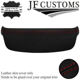 D RED STITCH ITALIAN LEATHER REAR WINDOW LIGHT TRIM COVER FOR BMW E46 SEDAN