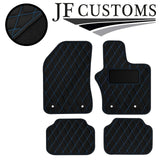 L BLUE DIAMOND STITCH VINYL 4X TAILORED FLOOR CARPET FOR JEEP RENEGADE 15-21 JF1