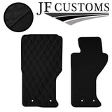 D GREY DIAMOND VINYL 2X TAILORED FLOOR CARPETS FOR MAZDA MX5 MK4 15-18 JF1