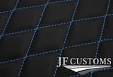L BLUE DIAMOND STITCH VINYL 4X TAILORED FLOOR CARPET FOR JEEP RENEGADE 15-21 JF1