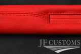 RED ITALIAN LEATHER 2X CAR KEY HOLDER PROTECTOR FOR AUDI Q2 2016-2022 CUSTOM NEW
