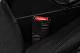 D RED STITCH RED TARTAN 2X SEAT BELT TALL COVERS FOR VW SCIROCCO III 08-15