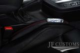 D RED STITCH LEATHER 2X CAR KEY HOLDER PROTECTOR FOR JEEP RENEGADE 15-21