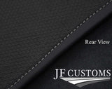 GREY DIAMOND STITCH VINYL 2X TAILORED FLOOR CARPET FOR PEUGEOT RCZ 09-15 JF1