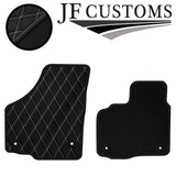 WHITE DIAMOND VINYL 4XTAILORED FLOOR CARPET FOR GOLF MK6 CONVERTIBLE 09-14 JF1