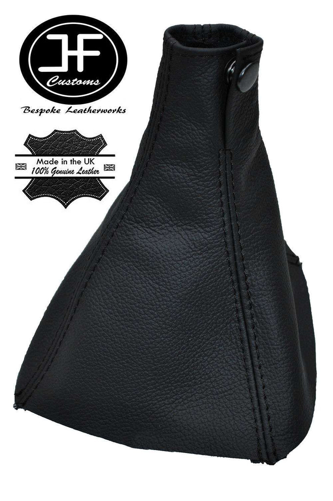 BLACK STITCH FITS HYUNDAI TIBURON COUPE 02-08 GEAR GAITER LEATHER CLIP TOP JF2