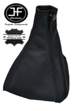 BLACK STITCH FITS HYUNDAI TIBURON COUPE 02-08 GEAR GAITER LEATHER CLIP TOP JF2