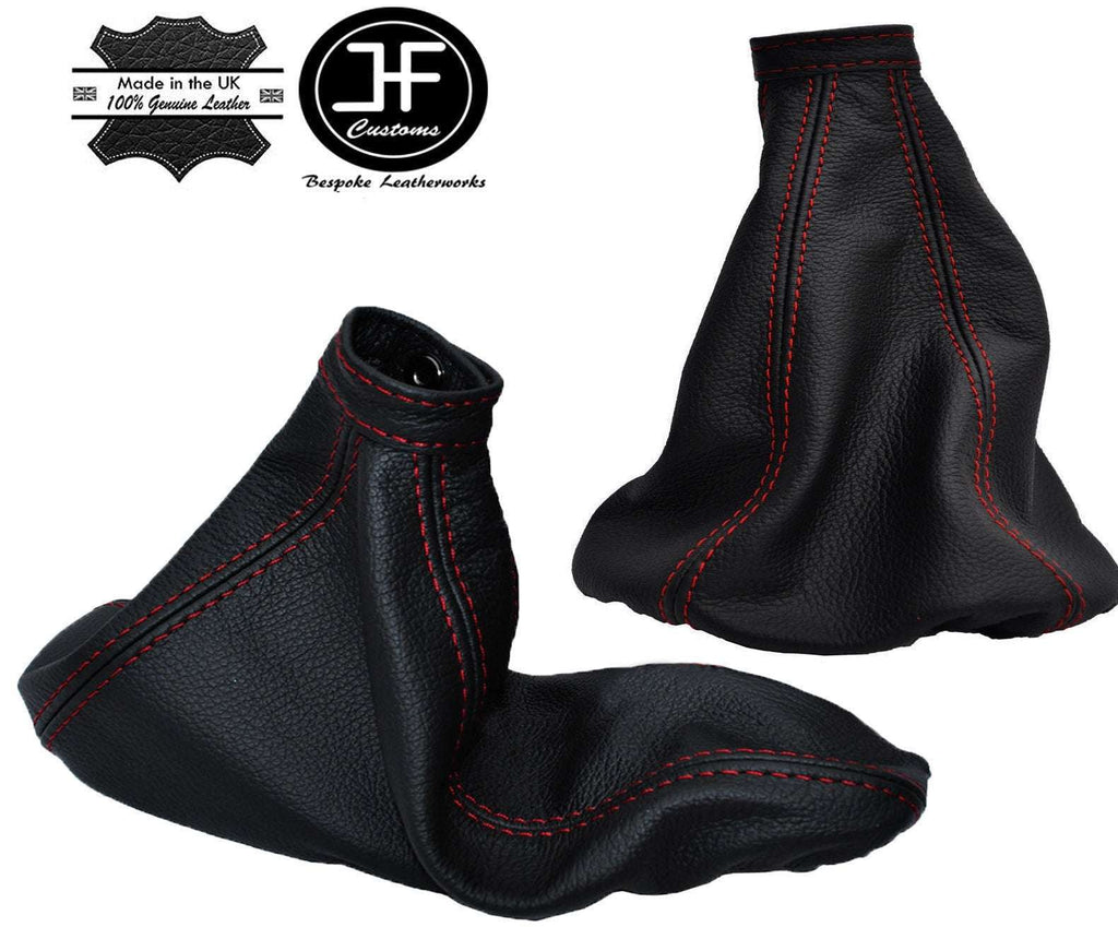 RED STITCH LEATHER GEAR & HANDBRAKE GAITER FITS ALFA ROMEO GTV SPIDER 95-98