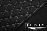 WHITE DIAMOND VINYL 4XTAILORED FLOOR CARPET FOR GOLF MK6 CONVERTIBLE 09-14 JF1