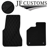 D GREY DIAMOND STITCH VINYL 2X TAILORED FLOOR CARPET FOR SMART FORTWO 453 14-21