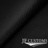 BLACK ITALIAN LEATHER GEAR SURROUND COVER+FRAME FITS FIAT 500 L 13-16 CUSTOM NEW