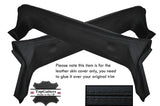 BLACK STITCH 2X A PILLARS LEATHER SKIN COVERS FITS SAAB 900 CLASSIC CONVERTIBLE