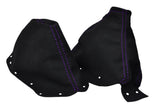 PURPLE STITCH FITS NISSAN 300ZX 1989-2000 COUPE PU SUEDE GEAR+HANDBRAKE GAITER