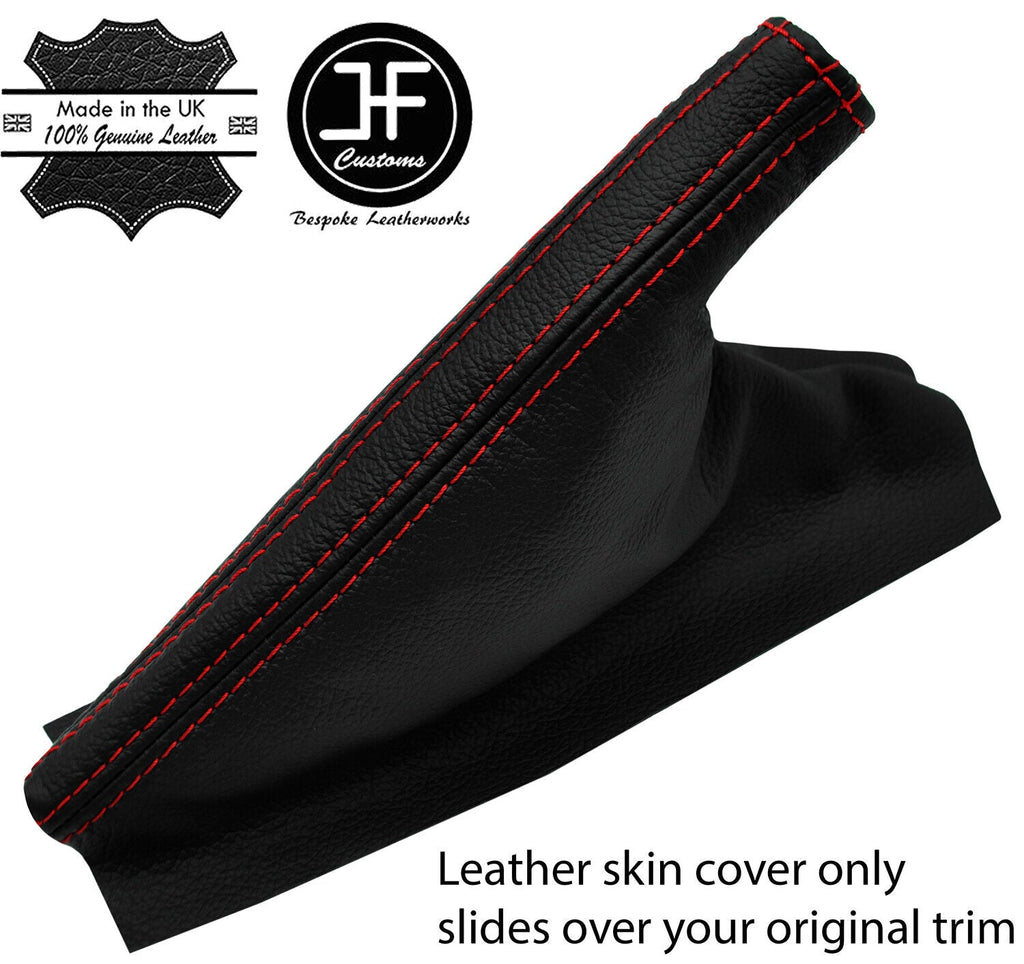RED STITCHING REAL LEATHER HANDBRAKE GAITER  FITS TALBOT SUNBEAM CLASSIC