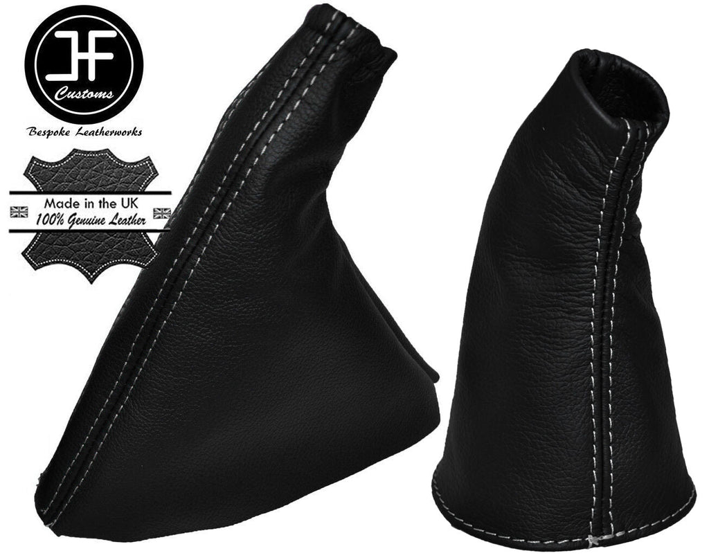 WHTE STITCH LEATHER GEAR HANDBRAKE GAITER FITS HONDA CIVIC TYPE R EP3 01-05