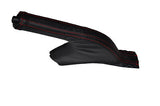 RED STITCH FITS MAZDA 2 2007-2012 LEATHER HANDBRAKE GAITER CUSTOM NEW MADE IN UK