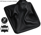 BLACK STITCH MANUAL LEATHER GEAR GAITER FITS MERCEDES C CLASS W205 2013-2016