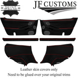 RED STITCH LEATHER COVERS FOR  NISSAN 300ZX Z32 FULL INTERIOR RECOVERY KIT ST2